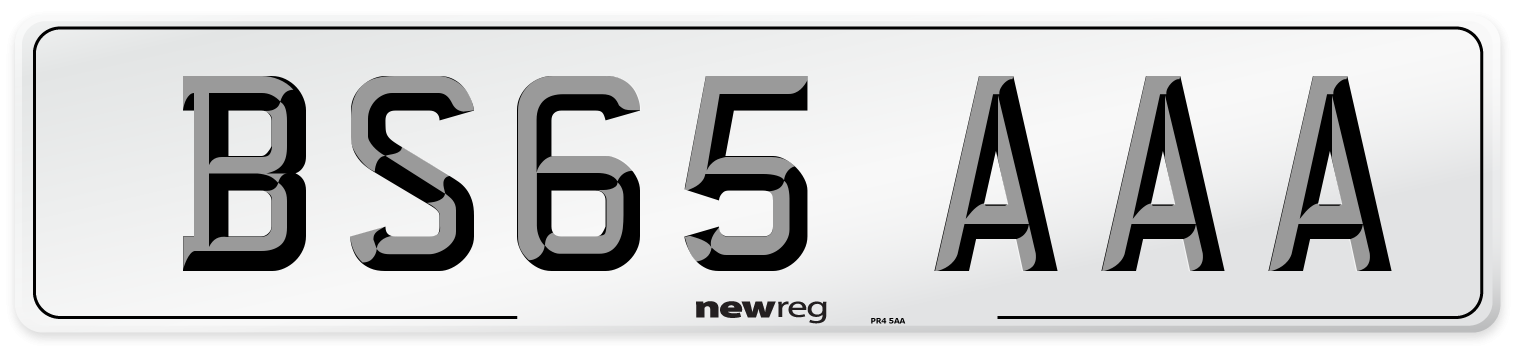 BS65 AAA Number Plate from New Reg